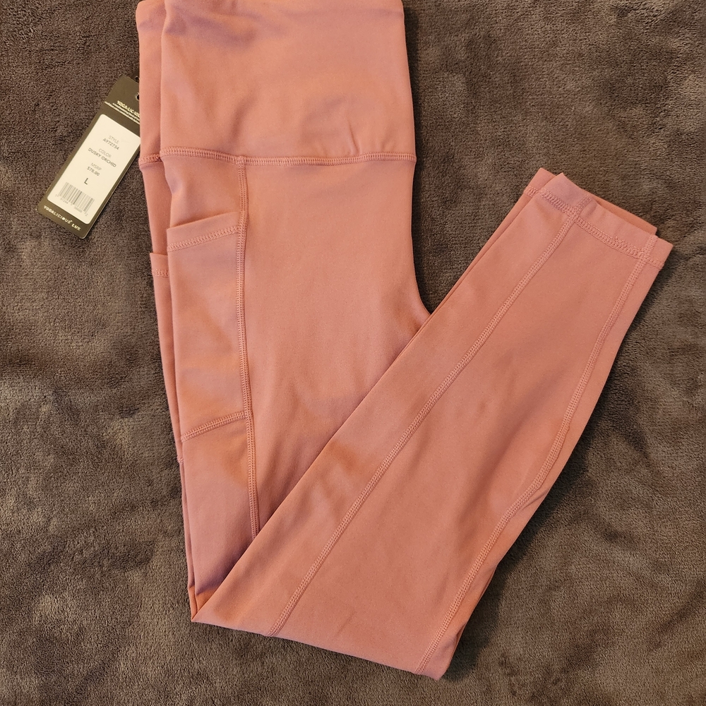 Yogalicious Dusky Orchid High-Rise Leggings with Side Pocket